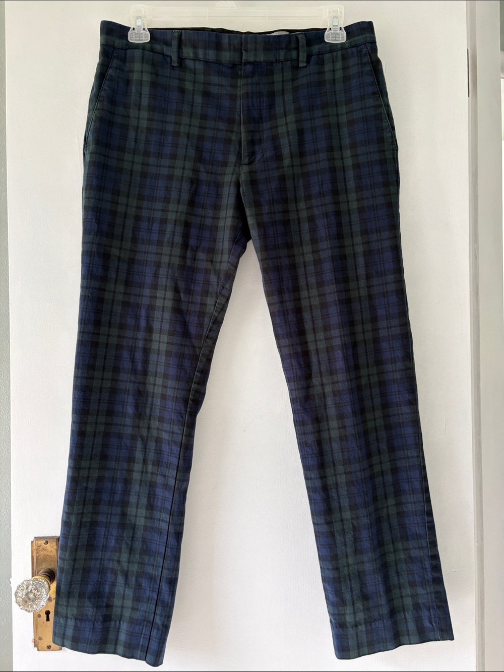 Club Monaco Men's Davis Slim Fit Plaid Checked Pants